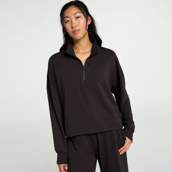 DSG レディース アウター パーカー・スウェット DSG Women'so Soft 1/2 Zipure Black ブラック｜ReVida 店