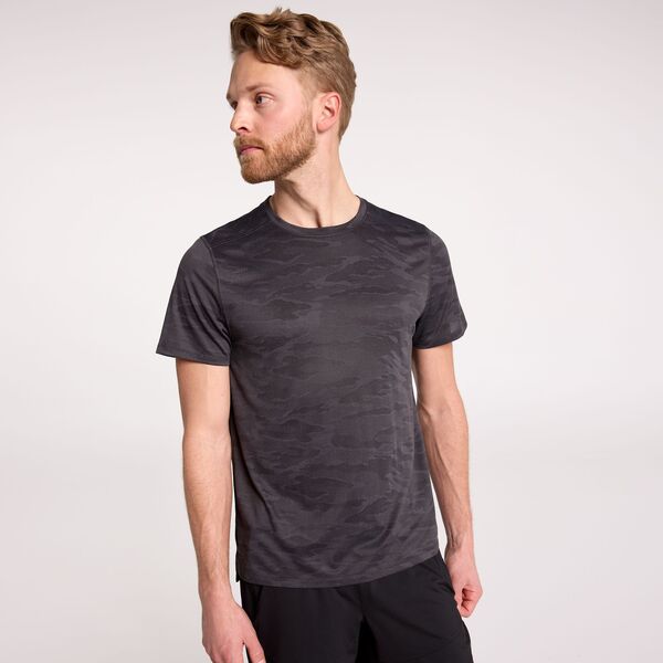 DSG メンズ トップス Tシャツ DSG Men Movementee Dark Gray Jacquard グレー