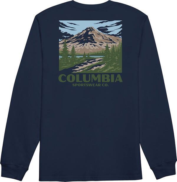 コロンビア メンズ トップス ティーシャツ Columbia Men\u0027s CSC Mountain Long Sleeve T-Shirt Collegiate Navy 米国海軍 トップス-Tシャツ・カットソー