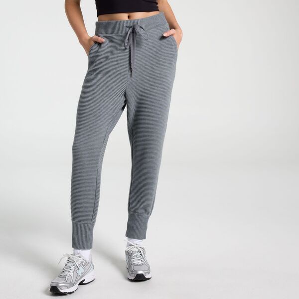 キャリー レディース ボトムス カジュアルパンツ CALIA Women Elevate Rib Jogger Dark Heather Grey グレー
