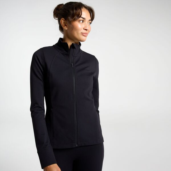 キャリー レディース アウター ジャケット・ブルゾン CALIA Women's Essential Full Zip Jacket Purebony