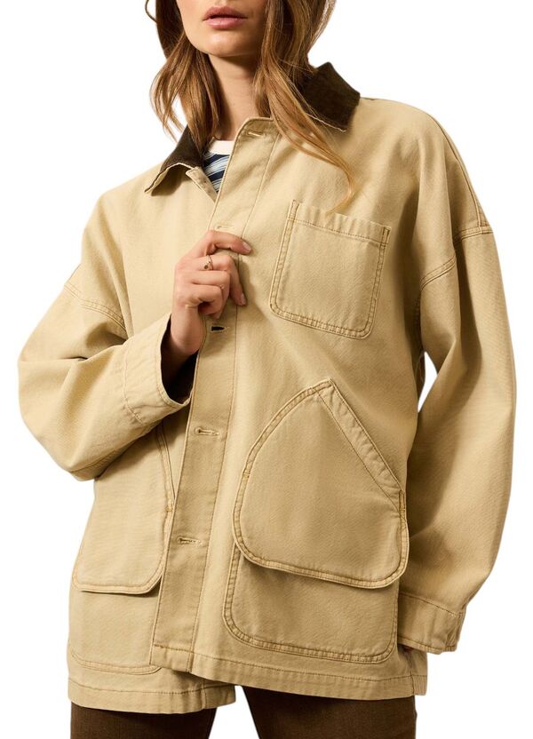 ファレティ レディース アウター ジャケット・ブルゾン Faherty Women'sunwashed Canvas Barn Jacket Sandy Khaki カーキ