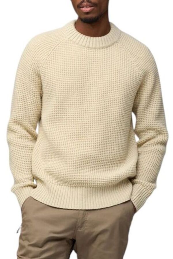 フェールラーベン メンズ アウター パーカー・スウェット セーター ニット Fjallraven Men's Ovik Waffle Knit Sweater Light Beige ベージュ