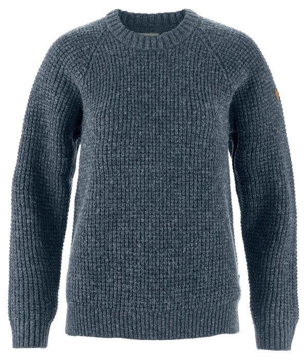 フェールラーベン レディース アウター ニット・セーター Fjallraven Women's Ovik Waffle Knit Sweater Navy ネイビー