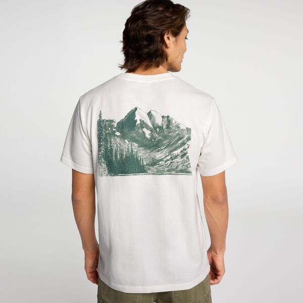 アルパイン図案化 メンズ トップス ティーシャツ グラフィック Alpine Design Men\u0027short Sleeve Graphic T-Shirt White Marble/Land 白いこと Tシャツ・カットソー-トップス-メンズファッション