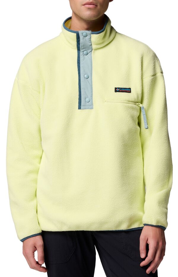 コロンビア メンズ アウター パーカー・スウェット フリース Columbia Men's Helvetia II Half Snap Fleece Pullover Citron Haze
