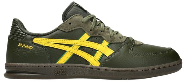 アシックス メンズ シューズ スニーカー ASICS Men\u0027skyhand OG Shoes Olive Canvas/Yellow 黄色