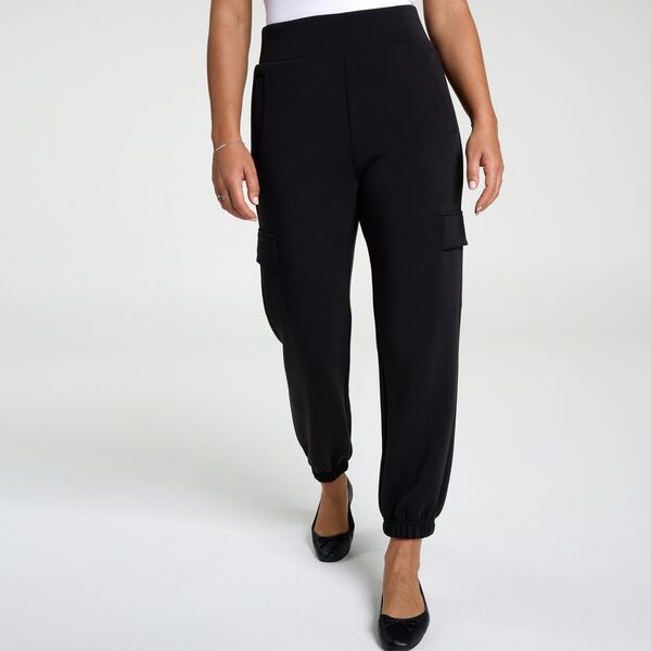 キャリー レディース ボトムス カジュアルパンツ CALIA Women'sandwash Cinch Cargo Jogger Pure Black ブラック|ReVida 店