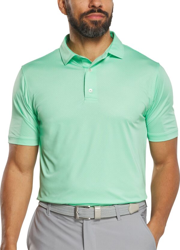 フットジョイ メンズ トップス ポロシャツ FootJoy Men's Abacus Lisle Golf Polo Seafoam|ReVida 店