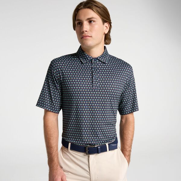 ウォルターヘーゲン メンズ トップス スポーツシャツ 刷り上げる Walter Hagen Men\u0027s Performance 11 Holiday Print Golf Polo Holiday Golf Cart Navy 米国海軍