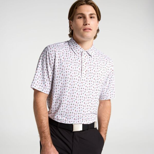 ウォルターヘーゲン メンズ トップス スポーツシャツ 刷り上げる Walter Hagen Men\u0027s Performance 11 Holiday Print Golf Polo Jingle Juice Convo White 白いこと