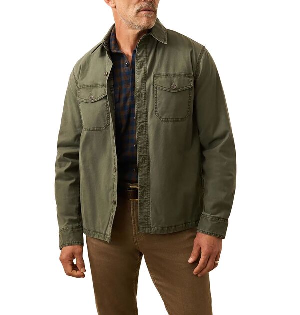 ファレティ メンズ アウター ジャケット・ブルゾン Faherty Men's Lakeside CPO Jacket Fall Evergreen｜ReVida 店