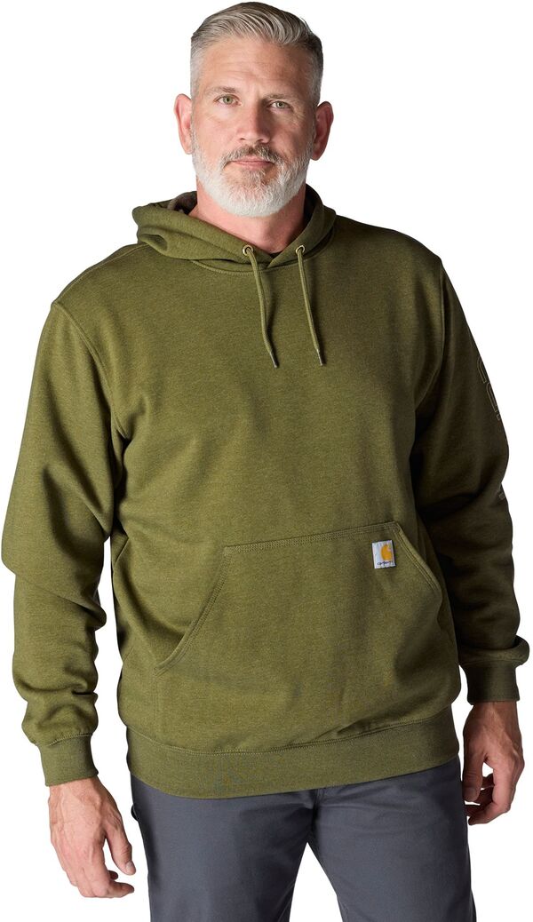 カーハート メンズ アウター パーカー・スウェット Carhartt Men K288 Hoodie Dark Bronzed Green Hthr グリーン