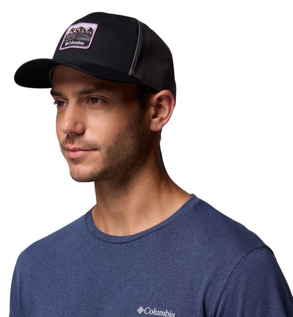 コロンビア メンズ アクセサリー 帽子 メッシュ Columbia Unisex Mesh Snap Back Hat Black/Sisters ブラック