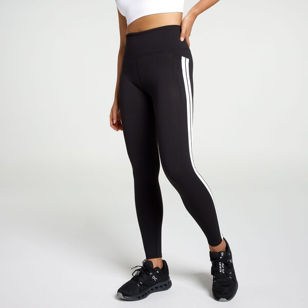 DSG レディース ボトムス レギンス DSG Women\u0027s Momentum Fullength Leggings Pure Black Stripe 黒いこと