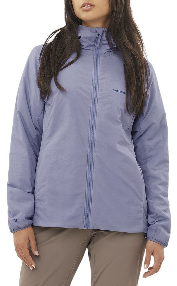 サロモン レディース アウター ジャケット・ブルゾン パーカー Salomon Women's Mountain Flex Hoodie Blue Granite ブルー