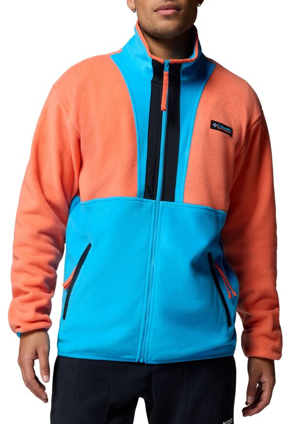 コロンビア メンズ アウター パーカー・スウェット フリース ジャケット Columbia Men's Backbowl Full Zip Fleece Jacket Zing/Compassblue/Black ブラック