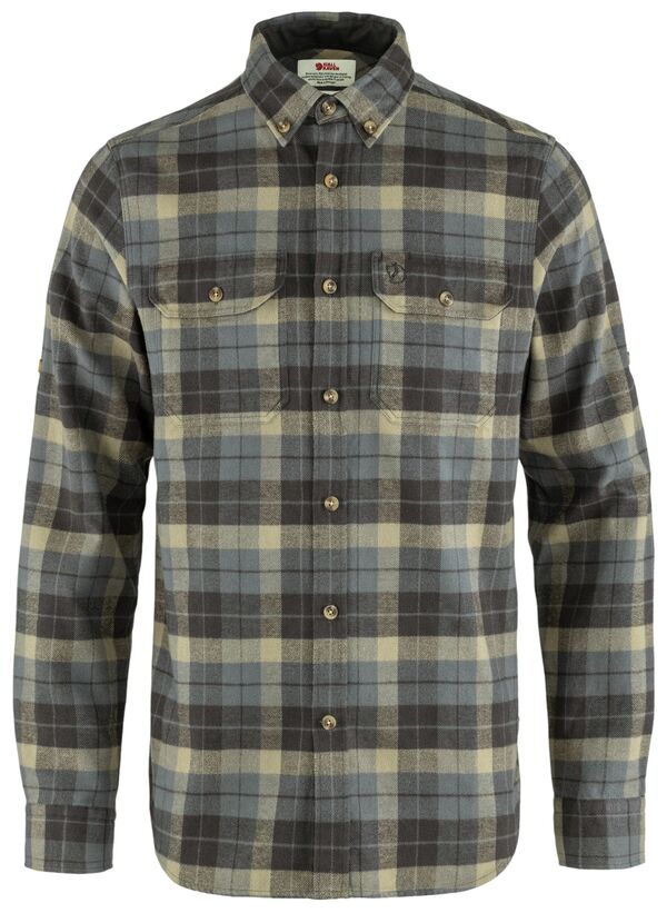 フェールラーベン メンズ トップス シャツ Fjallraven Men'singi Heavy Flannel Shirt Super Grey/Stone Grey グレー｜ReVida 店 27,548円