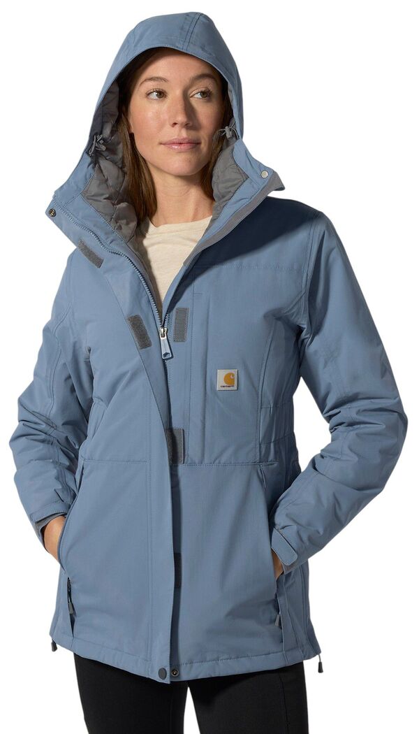 カーハート レディース アウター ジャケット・ブルゾン Carhartt Women'storm Defender Insulated Jacket Light Faded Navy ネイビー