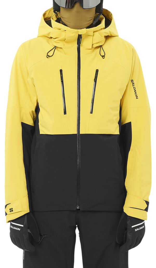 サロモン メンズ アウター ジャケット・ブルゾン Salomon Men's Brilliant Jacket Cress Green/Deep Black ブラック｜ReVida 店