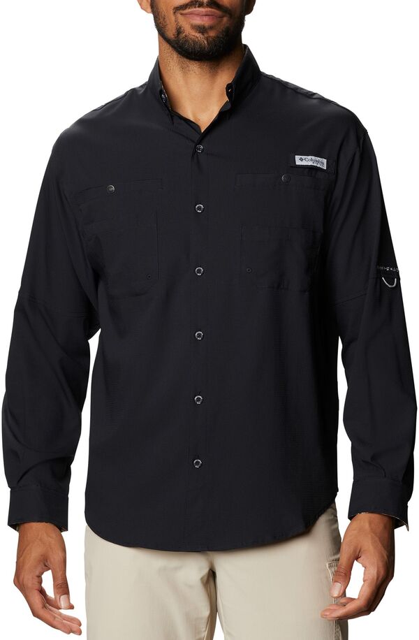 コロンビア メンズ トップス シャツ Columbia Men's PFG TamiamiI Long Sleeve Shirt Black ブラック