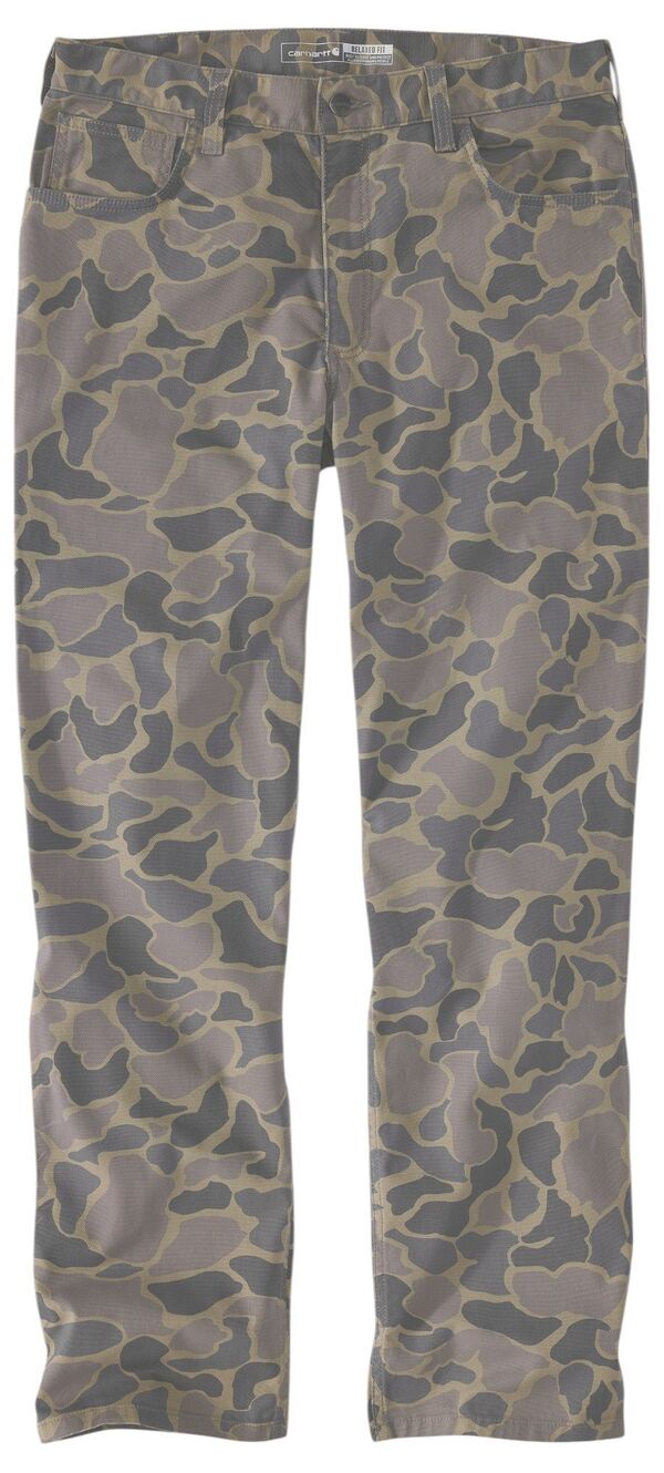 カーハート メンズ ボトムス カジュアルパンツ Carhartt Men's Relaxed Straight Rigby Pant Khaki Vintage Camo カーキ