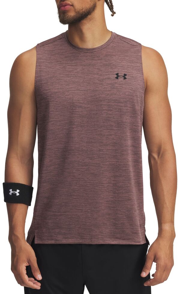 アンダーアーマー メンズ トップス 貯蔵タンクいの一番 Under Armour Men\u0027s Tech Ventank Top Maroon Mist/Black/Black 黒いこと