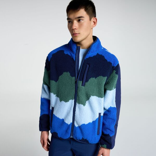 DSG メンズ アウター 上衣・上衣 DSG Men\u0027sherpa Jacket Landscape Navy 米国海軍 メンズファッション-コート・ジャケット