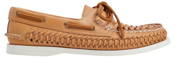 スペリー レディース シューズ スニーカー Sperry Women\u0027s Authentic Original 2 Eye Woven Boat Shoe Tan タン