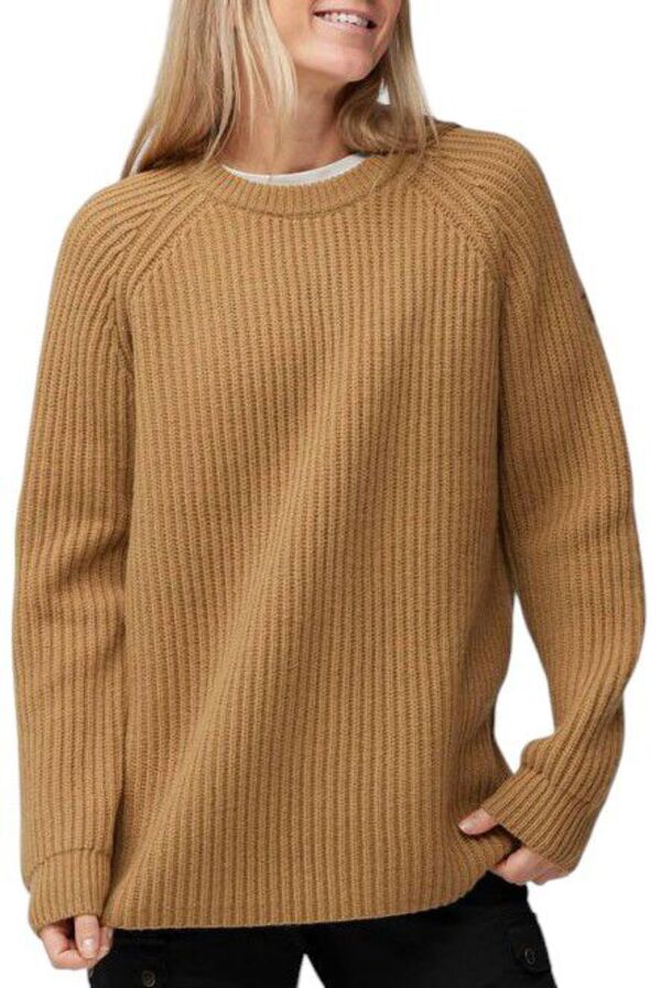 フェールラーベン レディース アウター ニット・セーター Fjallraven Women's Ovik Rib Sweater Buckwheat Brown ブラウン