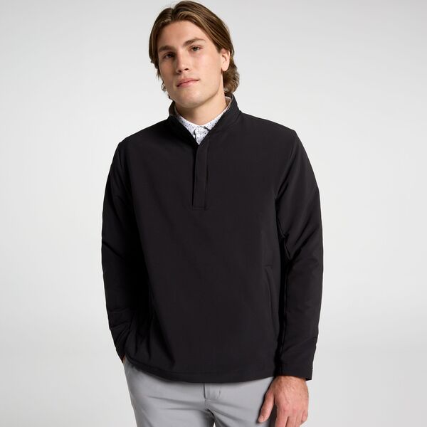 ウォルターヘーゲン メンズ トップス スポーツシャツ Walter Hagen Men\u0027s Performance 11 Insulated 1/4 Snap Golf Polo Pure Black 黒いこと