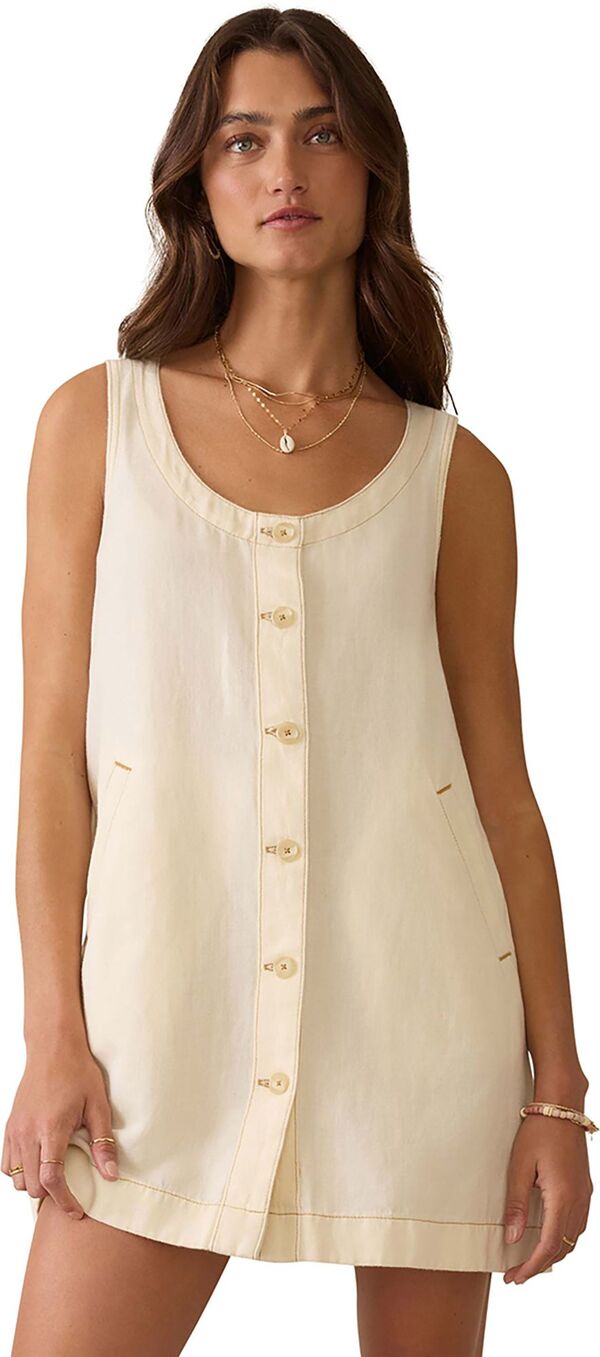 ファレティ レディース ボトムス カジュアルパンツ ミニワンピース ミニ デニム リネン Faherty Women's Linen Denimalibu Mini Dress Whitecliff Wash デニム