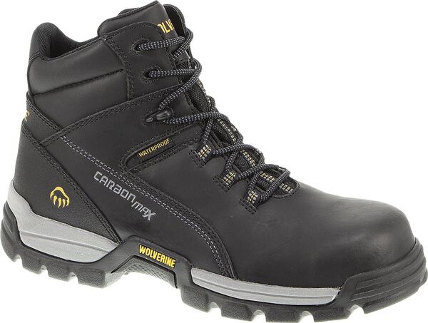 ウルヴァリン メンズ シューズ ブーツ・レインブーツ Wolverine Men\u0027s Tarmac Reflective 6\u0027\u0027 Waterproof Composite Toe Work Boots Black 黒いこと