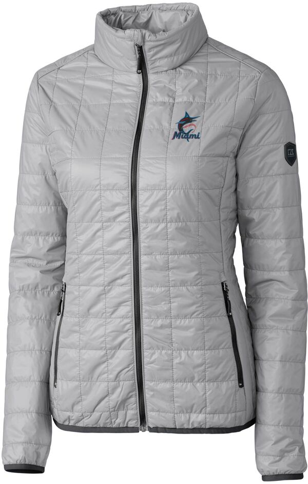 カッターアンドバック レディース アウター ジャケット・ブルゾン Cutter & Buck Women's Miami Marlins Eco Insulated Full Zipuffer Jacket NoColor|ReVida 店