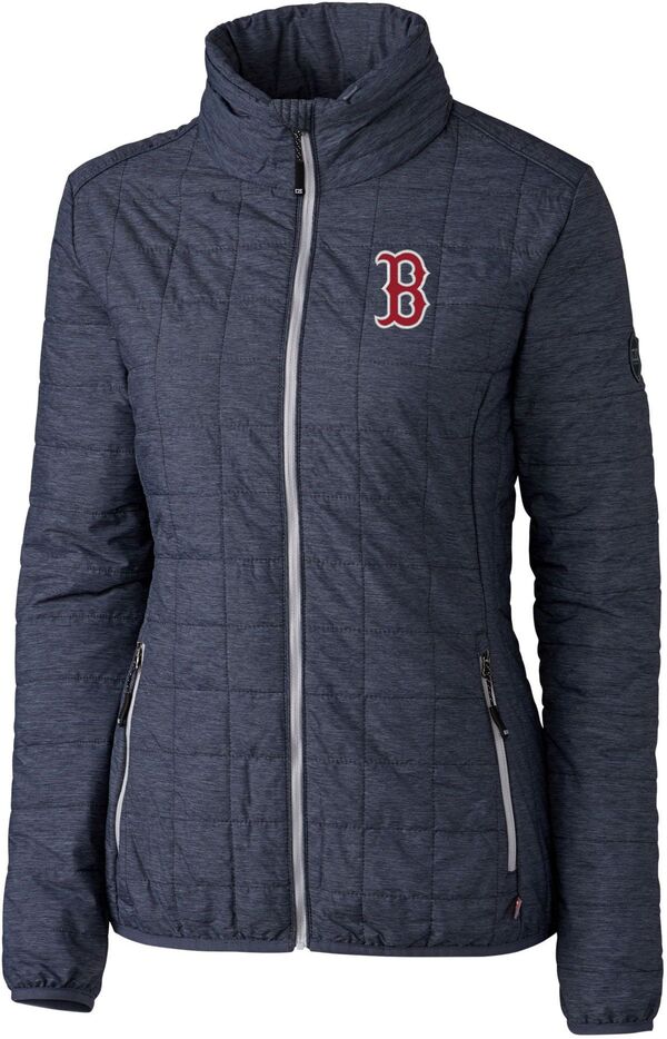 カッターアンドバック レディース アウター ジャケット・ブルゾン Cutter & Buck Women's Boston Red Sox Eco Insulated Full Zipuffer Jacket NoColor レッド|ReVida 店