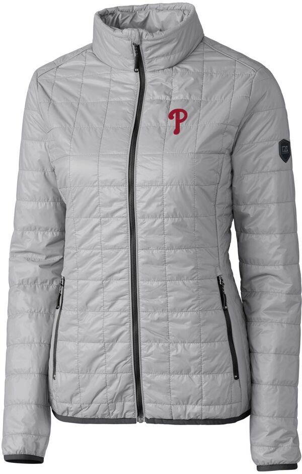 カッターアンドバック レディース アウター ジャケット・ブルゾン Cutter & Buck Women's Philadelphia Phillies Eco Insulated Full Zipuffer Jacket NoColor｜ReVida 店