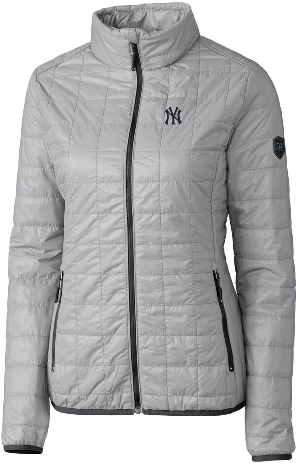 カッターアンドバック レディース アウター ジャケット・ブルゾン Cutter & Buck Women's New York Yankees Eco Insulated Full Zipuffer Jacket NoColor｜ReVida 店