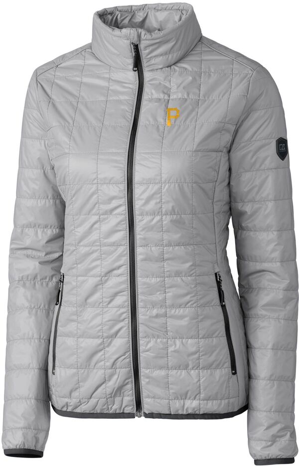 カッターアンドバック レディース アウター ジャケット・ブルゾン Cutter & Buck Women's Pittsburgh Pirates Eco Insulated Full Zipuffer Jacket NoColor｜ReVida 店