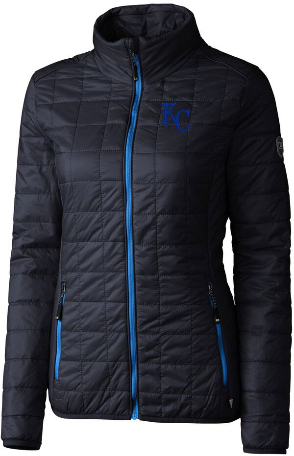 カッターアンドバック レディース アウター ジャケット・ブルゾン Cutter & Buck Women's Kansas City Royals Eco Insulated Full Zipuffer Jacket NoColor｜ReVida 店