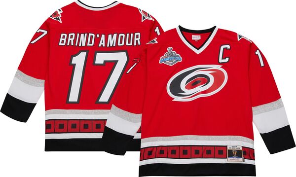 ミッチェル&ネス メンズ トップス シャツ ヴィンテージャージー Mitchell & Ness Adult Carolina Hurricanes Rod Brind'Amour #17 Vintage Replica Jersey NoColor