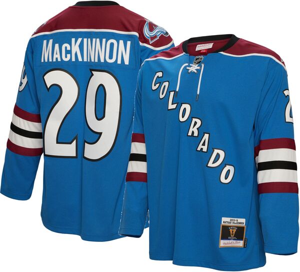 ミッチェル&ネス メンズ トップス シャツ トール ジャージー Mitchell & Ness Big & Tall Colorado Avalanche Nathan MacKinnon #29 Replica Jersey NoColor