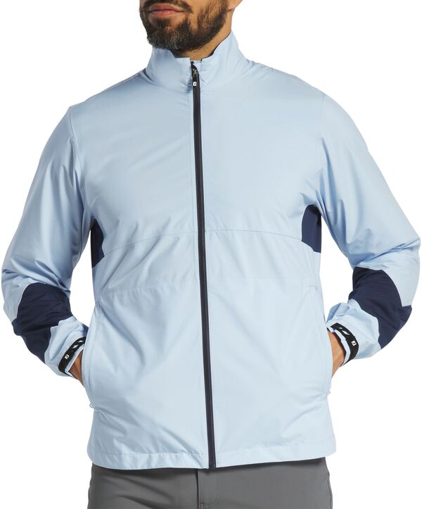 フットジョイ メンズ アウター ジャケット・ブルゾン FootJoy Men's Hydrolite X Golf Jacket Lt Blue/Navy ネイビー