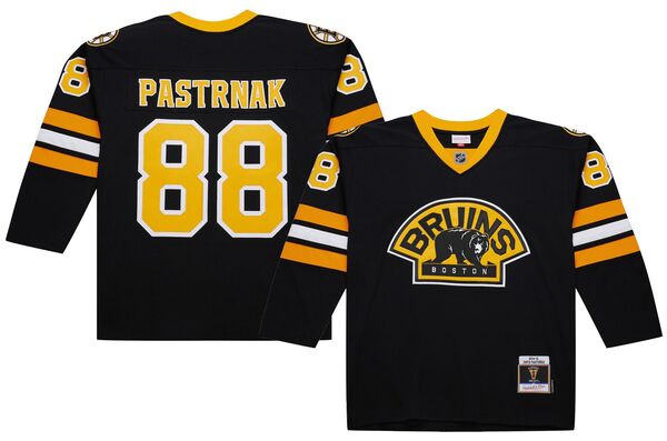 ミッチェル&ネス メンズ トップス シャツ ヴィンテージャージー Mitchell & Ness Men's Boston Bruins David Pastrnak #88 2014 Vintage Home Replica Jersey NoColor