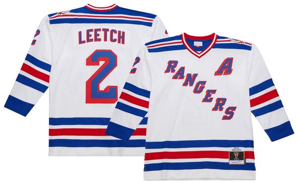 ミッチェル&ネス メンズ トップス シャツ ヴィンテージャージー Mitchell & Ness Men's New York Rangers Brian Leetch #2 1993 Vintage Away Replica Jersey NoColor