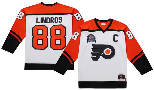 ミッチェル&ネス メンズ トップス シャツ ヴィンテージャージー Mitchell & Ness Men's Philadelphia Flyers Eric Lindros #88 1996 Vintage Home Replica Jersey NoColor