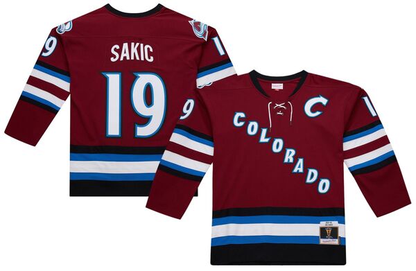ミッチェル&ネス メンズ トップス シャツ ヴィンテージャージー Mitchell & Ness Men's Colorado Avalanche Joe Sakic #19 2001 Vintage Alternate Replica Jersey NoColor