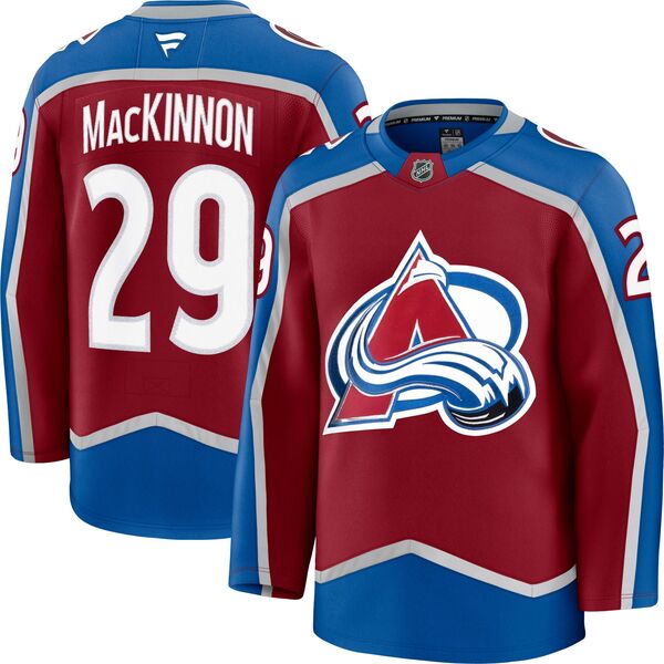 ファナティクス メンズ トップス シャツ ジャージー Fanatics NHL Men's Colorado Avalanche Nathan MacKinnon #29 2024-2025 Premium Authentic Home Jersey NoColor