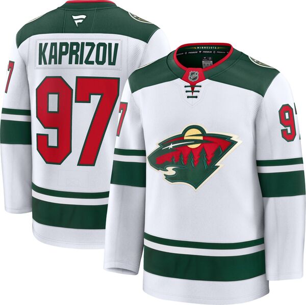 ファナティクス メンズ トップス シャツ ジャージー Fanatics NHL Men's Minnesota Wild Kirill Kaprizov #97 2024-2025 Premium Authentic Away Jersey NoColor