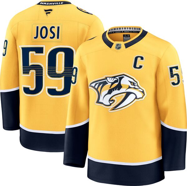 ファナティクス メンズ トップス シャツ ジャージー Fanatics NHL Men's Nashville Predators Roman Josi #59 2024-2025 Premium Authentic Home Jersey NoColor｜ReVida 店
