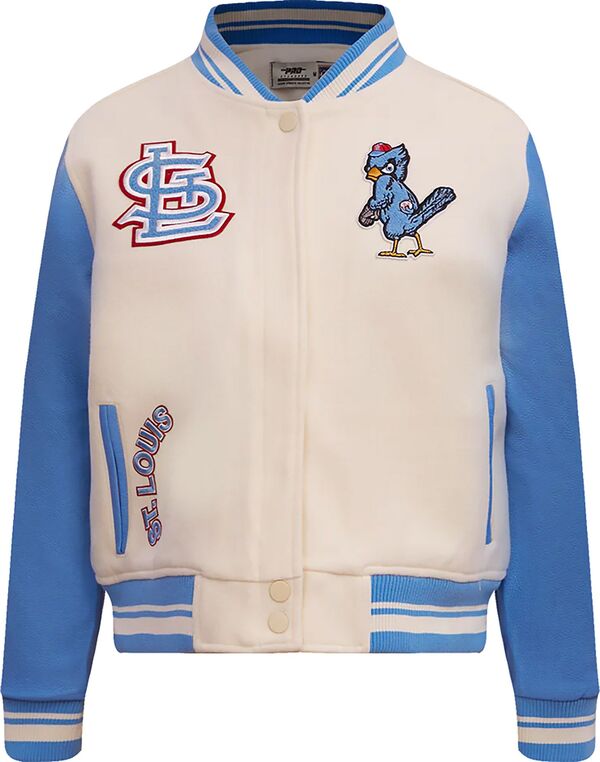 プロスタンダード レディース アウター ジャケット・ブルゾン Pro Standard Women'st. Louis Cardinals Cream Classic Varsity Jacket NoColor クリーム|ReVida 店
